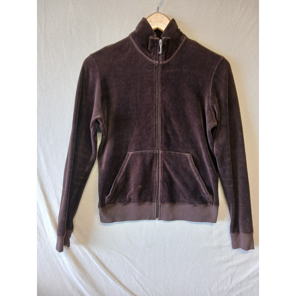 Juicy couture y2k vintage track jacket full zip velour track crest graphic